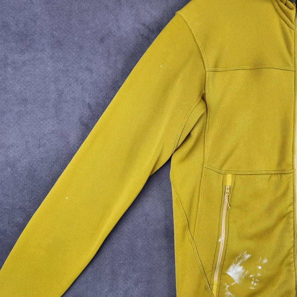 Arcteryx Fortrez Hoody‎ Mens Medium Mustard Yellow Full Zip Fleece Jacket 18090